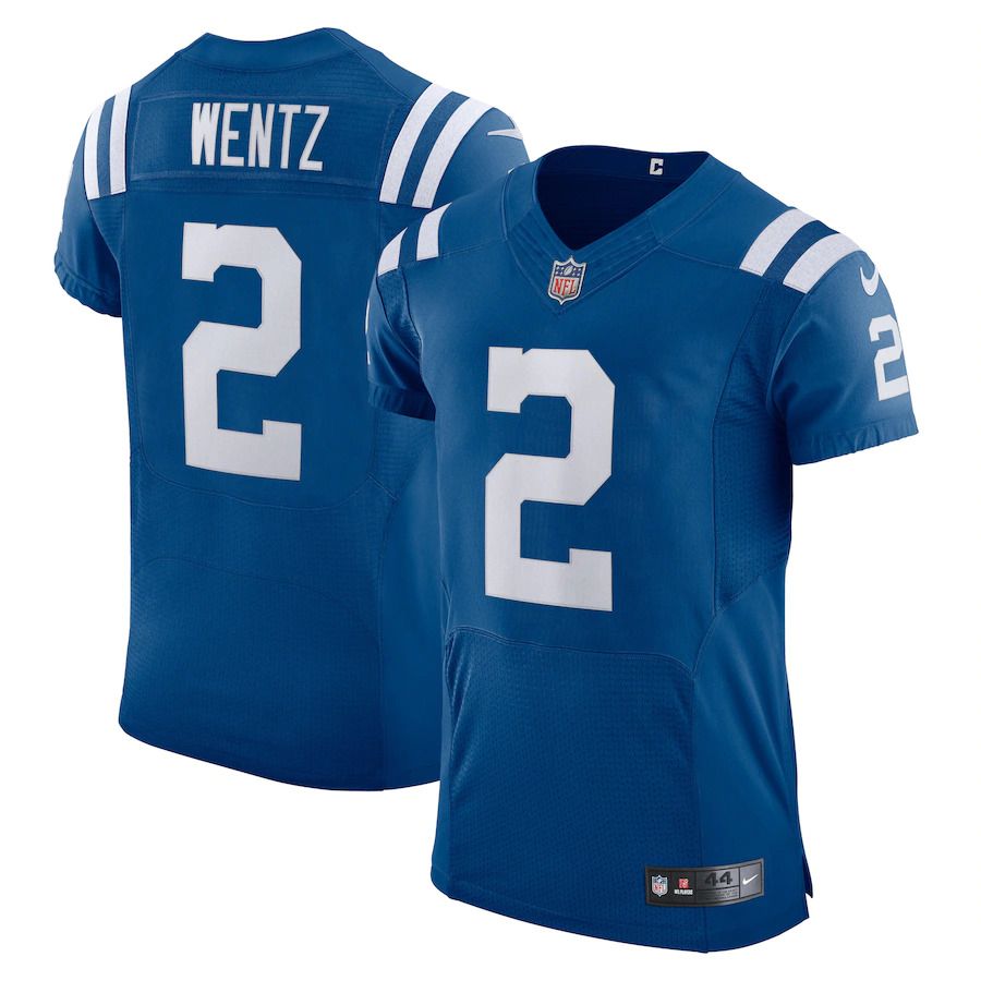 Men Indianapolis Colts #2 Carson Wentz Nike Royal Vapor Elite Player NFL Jersey->indianapolis colts->NFL Jersey